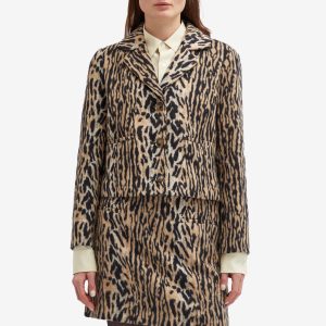 RIXO Leila Leopard Jacket