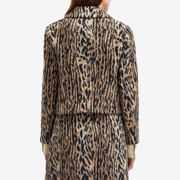 RIXO Leila Leopard Jacket