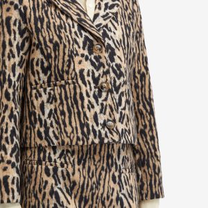 RIXO Leila Leopard Jacket