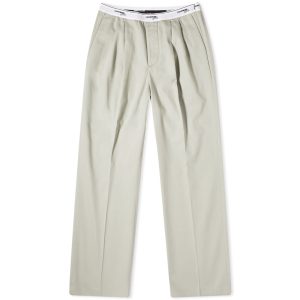 HOMMEGIRLS Pleated Elastic Waitband Pant