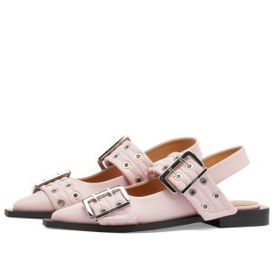 Ganni Feminine Buckle Ballerina