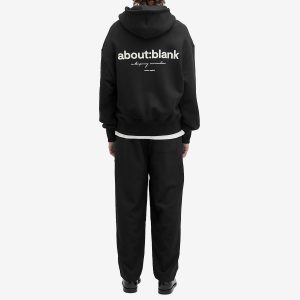 about:blank Box Logo Zip Hoodie